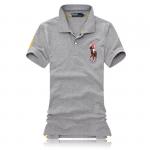 polo paris ralph lauren hommes tee shirt detail cotton color horse gray